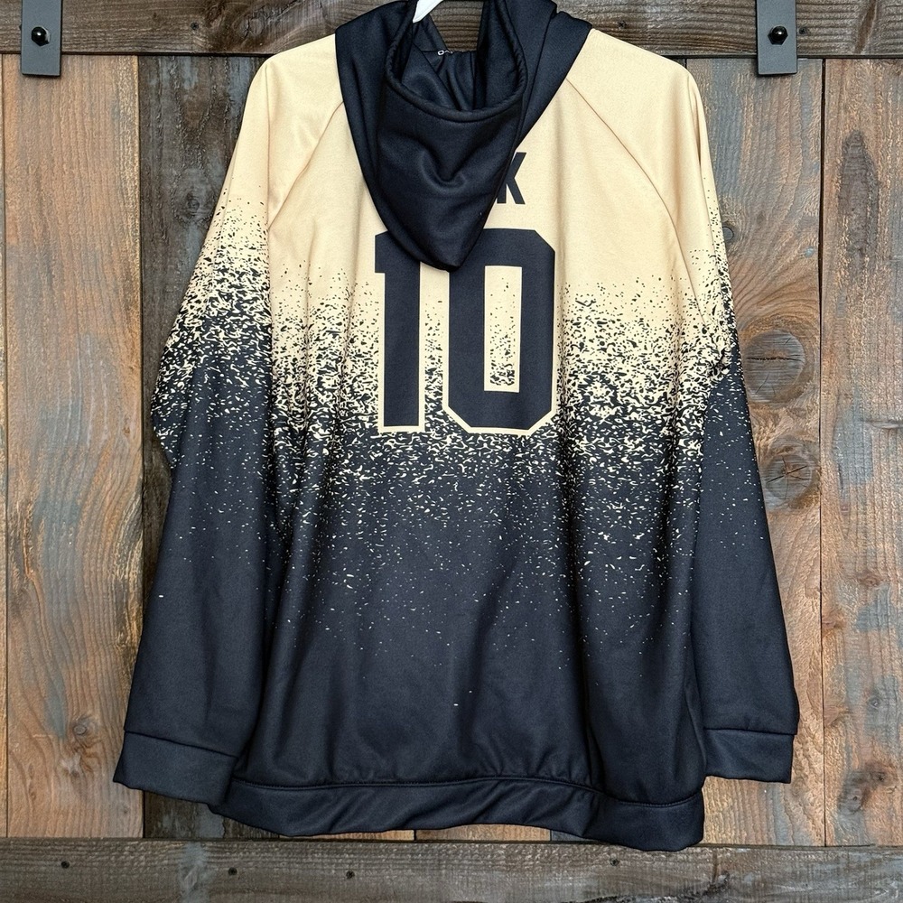 Valkyries Hoodie Mens XL Kirk 10 Black Gold Athletic Team Sweatshirt - Picture 3 of 7